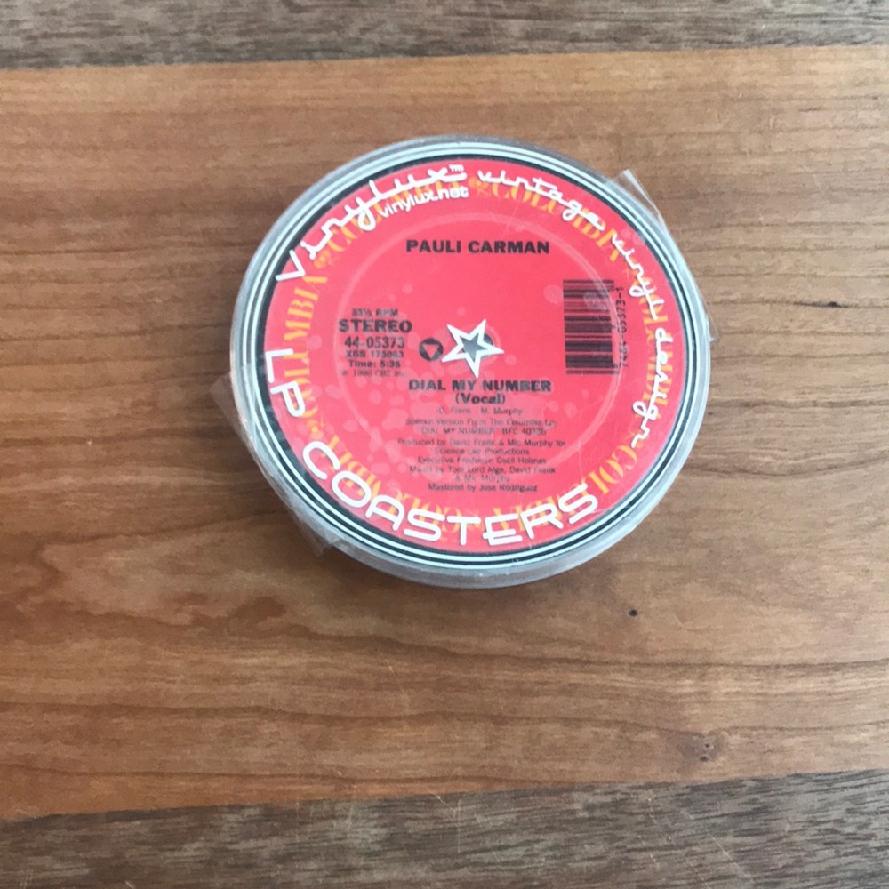 Vinyl lux vintage LP coasters (8 count)